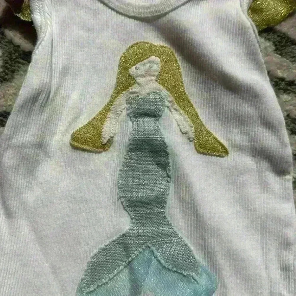 Oh Baby! Boutique tank top with mermaid size 12-18 months - Picture 2 of 3